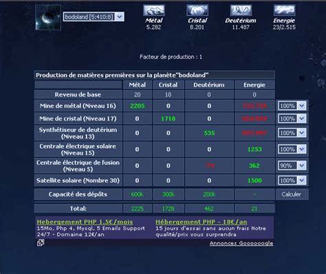 calculateur de prix ogame.
